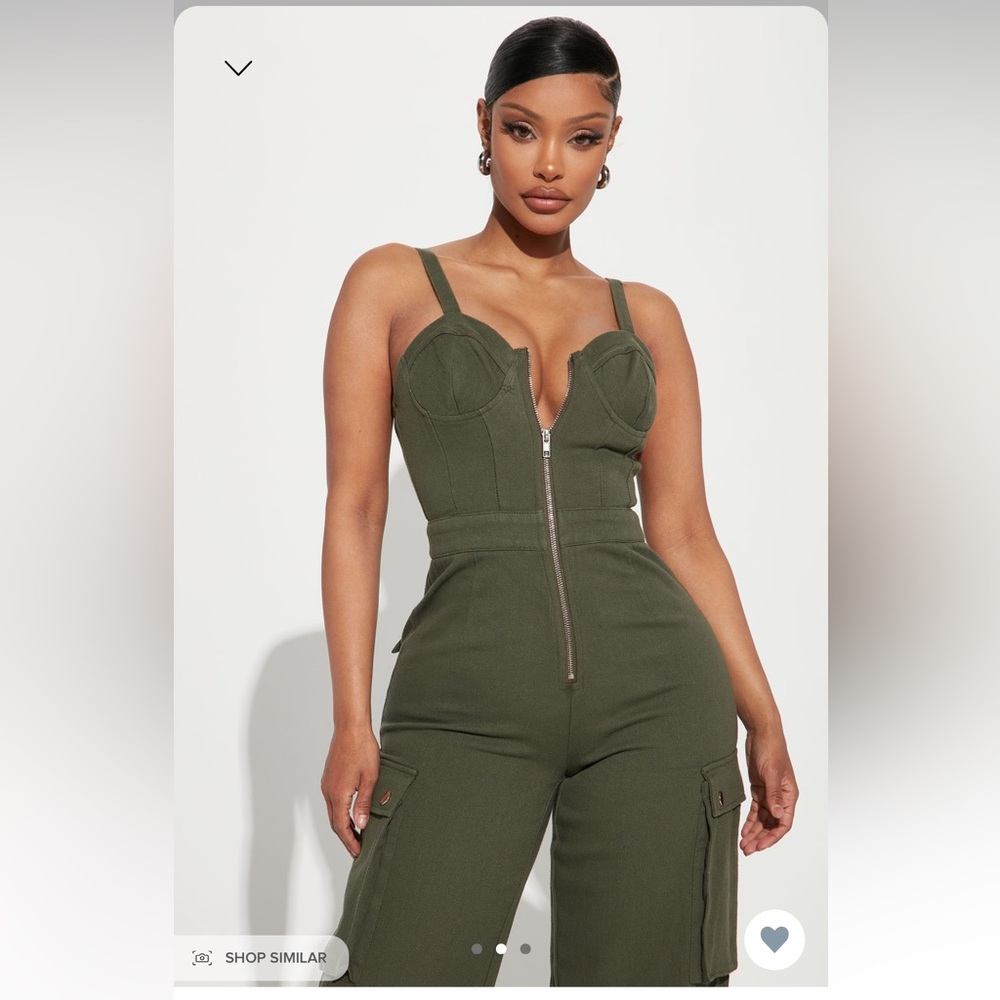 Cargo Zip Jumpsuit